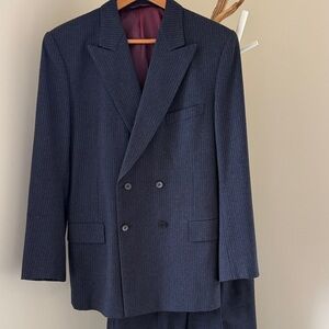 Men's Suit Navy Double-Breasted Blazer & pants